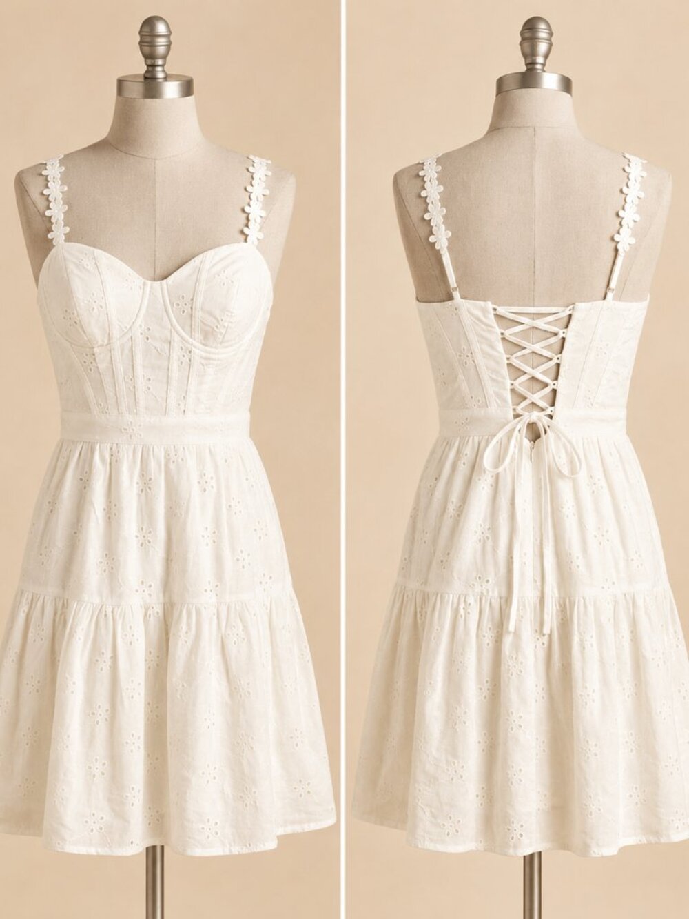 Sweetheart Neck Sleeveless Fit + Flare Dress